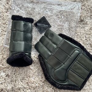 Equestrian Stockholm Deep Olivine Brushing Boots